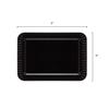 Party Essentials Elegance Quality Hard Plastic Party Plates for Appetizer/Dessert/Luncheon/Dinner, 5" x 7", 70-Count, Black view 3