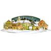 Alexander Taron Importer ADV933 Sellmer Advent-3-Dimensional Village Scene-Replica of 1955 Design H x 19" W x 8.5" D, White view 1