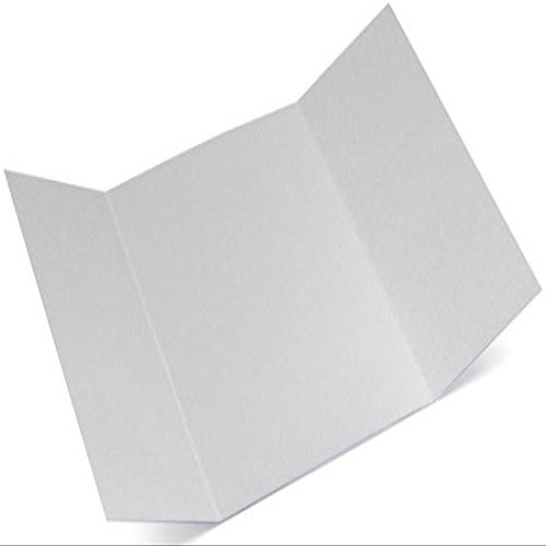 Gatefold Invitation Enclosure - 5 x 7, Metallic Silver, 25 pack