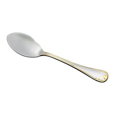Arasawa Seisakusho 41868 Alphact Gold Francia Fish Sauce Spoon, 18-10 Stainless Steel, Gold Accent Finish