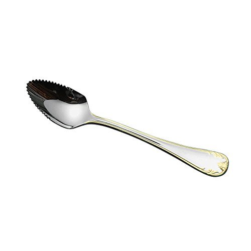 Arasawa Seisakusho 41899 Alphact Gold Francia Grapefruit Spoon, 18-10 Stainless Steel, Gold Accent Finish
