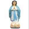 38 1/2" Large Our Lady of Lourdes Blessed Virgin Mary Statue Sculpture Figure Blue Made in Italy Indoor Outdoor view 1