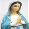 38 1/2" Large Our Lady of Lourdes Blessed Virgin Mary Statue Sculpture Figure Blue Made in Italy Indoor Outdoor view 4