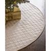 Balsam Hill Lancaster Quilted Christmas Tree Skirt - Reversible Tree Skirt with Metallic Gold Threading, Ivory White, 72" view 1