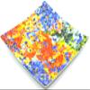 ART ESCUDELLERS Porcelain Tray Dong 20x20 Decorated in TRENCADIS Gaud Style. (Colour Aurora). 7.87'' x 7.87'' view 1