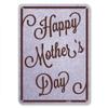 PetKa Signs and Graphics PKMD-0097-NA_10x14 "Happy Mother's Day" Aluminum Sign, 10" x 14", Purple on Glitter view 1