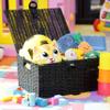 Arpan Large Resin Woven Storage Basket Box with Lid & Lock - Black view 3