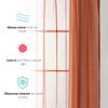 HLC.ME Rust Burnt Orange Sheer Voile Window Treatment Rod Pocket Curtain Panels for Bedroom and Living Room (54 x 84 inches Long, Set of 2) view 3
