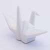Arita Ware Miyobu Kitagawa Chopsticks Rest Folding Crane White view 2