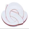 24to3 Nishitomi Pottery Arita Ware Plate Set, Tasei Kiln Knot, Small Plate, Plate, Plate, Diameter Approx. 3.9 inches (10 cm), 5 Pieces, New Year's Tableware, Made in Japan view 3