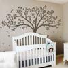 MairGwall Fall Tree Wall Decal Monochromatic Tree Decal Baby Nursery Wall Decor 78"H X 87"W (Dark Brown Tree) view 1