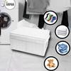 ARPAN Paper Rope Woven Storage Xmas Hamper Basket Box with White Cloth Lining, Large, Meidum, Small view 4