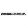 Amscan High Quality Black & White Sash, 16" and 7", Black/White view 1