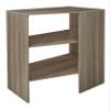 ClosetMaid SuiteSymphony Wood Corner Shelf Unit, 2 Shelves, Adjustable, Stacking, for Storage, Closet, Clothes, Shoes, Dcor, Natural Gray view 1