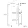 ClosetMaid SuiteSymphony Wood Corner Shelf Unit, 2 Shelves, Adjustable, Stacking, for Storage, Closet, Clothes, Shoes, Dcor, Natural Gray view 3