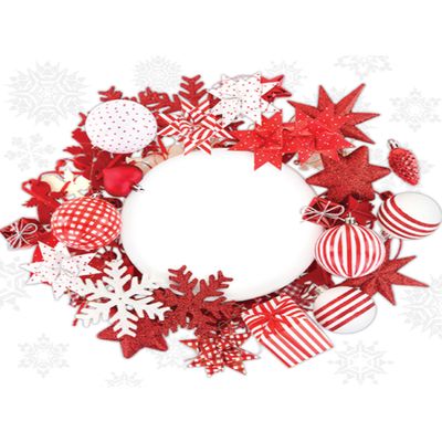 Abbott Collection Nordic Wreath Napkins (20 Pack)
