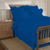 400 Thread Count 2 Piece Edge Ruffle Duvet Cover Set with Matching Pillow Shams Twin 100% Egyptian Cotton Royal Blue view 1