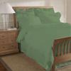 200 Thread Count 5 Piece Edge Ruffle Duvet Cover Set with Extra Pillow Shams Full 100% Egyptian Cotton Moss view 1