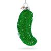 Salted Pickle Glass Christmas Ornament view 1