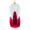 Angel with Three Wise Men Glass Christmas Ornament view 3