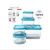 Bormioli Rocco Frigoverre Set of 5 Glass Food Storage Container Transparent 388840-SK5 Transparent view 2