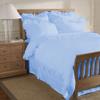 400 Thread Count 2 Piece Ruffle Hem Duvet Cover Set with Matching Pillow Shams Twin XL 100% Egyptian Cotton Light Blue view 1