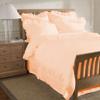 200 Thread Count 5 Piece Ruffle Hem Duvet Cover Set with Extra Pillow Shams California Queen 100% Egyptian Cotton Peach view 1