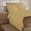 200 Thread Count 5 Piece Ruffle Hem Duvet Cover Set with Extra Pillow Shams Full 100% Egyptian Cotton Tan view 1
