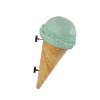 LM Treasures Ice Cream Cone One Scoop Mint Green Hanging Restaurant Prop Decor Resin Statue view 1