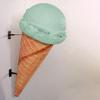 LM Treasures Ice Cream Cone One Scoop Mint Green Hanging Restaurant Prop Decor Resin Statue view 3