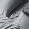 Abripedic Solid 300-Thread-Count, 100-Percent Cotton Percale, Breathable Crispy Split-King Sheets Set for Adjustable Beds, Grey view 1