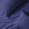 Abripedic Solid 300-Thread-Count, 100-Percent Cotton Percale, Breathable Crispy Split-King Sheets Set for Adjustable Beds, Periwinkle view 1