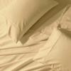 Abripedic Solid 300-Thread-Count, 100-Percent Cotton Percale, Breathable Crispy Split-King Sheets Set for Adjustable Beds, Gold view 1