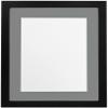 FRAMES BY POST H7 Picture Photo Frame, Wood with Plastic Glass, Black with Dark Grey Mount, 20 x 16 Image Size 15 x 10 Inch view 1