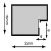 FRAMES BY POST H7 Picture Photo Frame, Wood with Plastic Glass, Black with Dark Grey Mount, 20 x 16 Image Size 15 x 10 Inch view 3