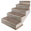 House, Home and More Set of 12 Adhesive Carpet Stair Treads - Praline Brown - 8 Inches X 23.5 Inches view 1