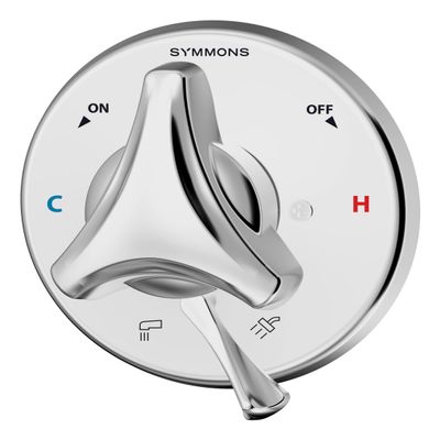 Symmons S9600TSPTRMRP Origins Tub/Shower Valve Trim (Valve Not Included),Polished Chrome, 2.88 x 5.8 x 5.8 inches