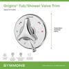 Symmons S9600TSPTRMRP Origins Tub/Shower Valve Trim (Valve Not Included),Polished Chrome, 2.88 x 5.8 x 5.8 inches view 2