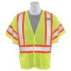 Delta Plus WELS622 S622 Class 3 5-Point Break-Away Mesh Vest, Hi Viz Lime, 3X-Large view 1