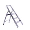 FixtureDisplays Folding 3-Step Ladder with Hand Grip and Aluminium Steps, 330-Pound Weight Capacity, Silver Finish 3 Steps give You 22.5" Boost in Reach 15601 view 2