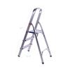 FixtureDisplays Folding 3-Step Ladder with Hand Grip and Aluminium Steps, 330-Pound Weight Capacity, Silver Finish 3 Steps give You 22.5" Boost in Reach 15601 view 3