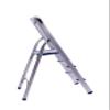 FixtureDisplays Folding 3-Step Ladder with Hand Grip and Aluminium Steps, 330-Pound Weight Capacity, Silver Finish 3 Steps give You 22.5" Boost in Reach 15601 view 4