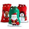 eBuyGB Giant Father Christmas Santa Sack, Polyester, Green view 1