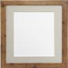 FRAMES BY POST H7 Picture Photo Frame, Wood with Plastic Glass, Rustic Oak with Light Grey Mount, 20 x 16 Image Size 16 x 12 Inch view 1