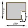 FRAMES BY POST H7 Picture Photo Frame, Wood with Plastic Glass, Rustic Oak with Light Grey Mount, 20 x 16 Image Size 16 x 12 Inch view 3