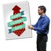 VictoryStore Jumbo Greeting Cards: Giant Father's Day Card with Envelope, Tie and Ribbon Design, 2 feet X 3 feet view 1
