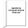 VictoryStore Jumbo Greeting Cards: Giant Father's Day Card with Envelope, Tie and Ribbon Design, 2 feet X 3 feet view 3