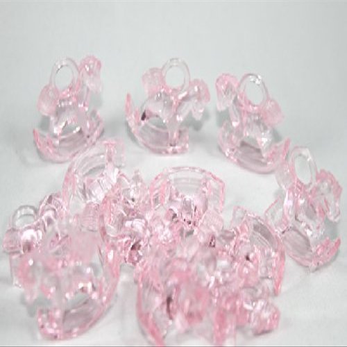 1 Pink Acrylic Rocking Horse Baby Shower Favors- 144 Pieces by Unknown