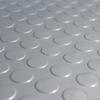 Rubber-Cal Coin Grip Metallic PVC Flooring, Silver, 2.5mm x 4' x 7', Model: 03-W265-S-07 view 3
