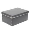 Adachi Paperware PBF-812 Storage Case, Hard Pulp Box, Lid Type, (W x D x H): 10.0 x 14.2 x 6.3 inches (25.5 x 36 x 16 cm), Gray view 1